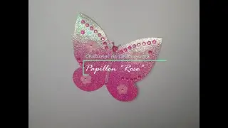 Papillon rose brillant pour le #challenge du printemps de @sylviecoltoupartou #lespapillonsdujeudi