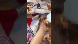 Шьем двух звенную кайму. Вот и готов лоскутный топ к одеяла.  🦌🦌🌈