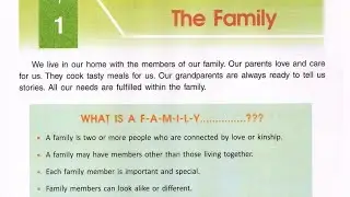 The Family// DAV Class 3- SST// Part II- Lesson Explanation, Book exercise, Ques & Ans