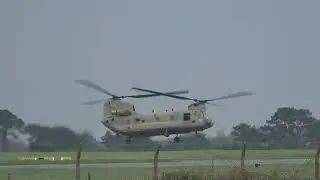 Marine One and Chinook departing from Baldonnel Airport, Ireland 🇮🇪