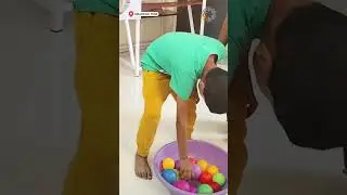 This fun ball-throwing activity helps kids develop hand-eye coordination, focus, and motor skills