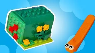 Hidden hedge - Lego Garden Hedge Build | 3 Minute Mini Builds #48