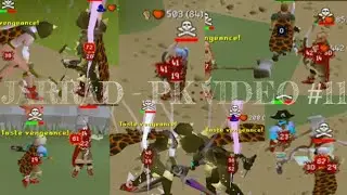 JARRAD - OSRS PK VIDEO / MONTAGE - HIGH RISK/DHAROK//BIG HITS #11 2B LOOT!