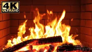 🔥 4K Light a Fireplace Family Atmosphere. Crackling Fireplace ASMR. Cozy Spring Fireplace Ambience