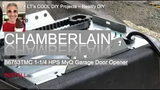 Chamberlain 1-1/4 HPS MyQ - Oversized Garage Door Opener with Rail Kit