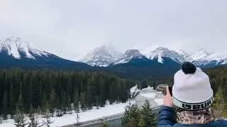 #morant&rsquo;scurve#CPR#canada#freighttraim#train#alberta#banffcanada#rockiemountain