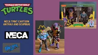 NECA Teenage Mutant Ninja Turtles Cartoon Antrax and Scumbug Unboxing & Review!
