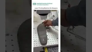 Laser Printing on Slippers #meditekprintingsolutions #laserprinting #footwear #printingmachine