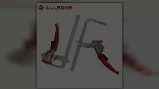 Allsome 2PCS 160x60mm Quick Guide Rail Clamp Carpenter F Clamp Quick Clamping For MFT and Guide Rai