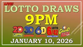 LOTTO RESULT  9PM DRAW , JANUARY 10, 2026@LottoResultTV15K