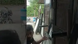 #aluminium I very sliding window and I very door bakelite sheet and black door fix jali black