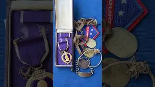 Grenade shrapnel removed from a wounded Marine - Peleliu - World War II souvenirs