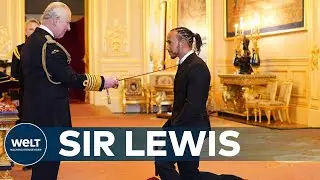 SIR LEWIS: Formel-1-Rekordweltmeister Hamilton von Prinz Charles zum Ritter geschlagen.