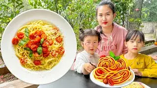 Changcady trổ tài làm mì Ý từ xúc xích và các loại hoa quả - Cam Cam TV