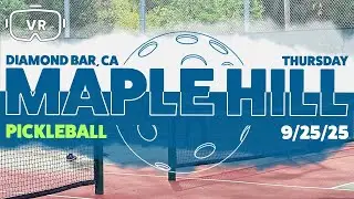 Maple Hill Park Pickleball Diamond Bar Thursday Evening 9-25-25  Lights are  back! Part 2