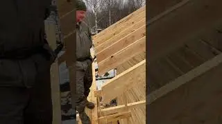 Волшебство умелых рук🔥 #домаизбруса #строительстводомаизбруса #construction #woodworking
