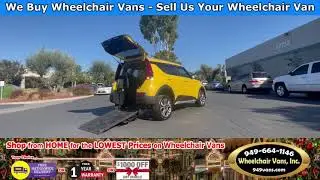 For Sale 2020 Kia Soul X-Line Freedom Motors POWER Fold Out Ramp Rear Loading Wheelchair Van