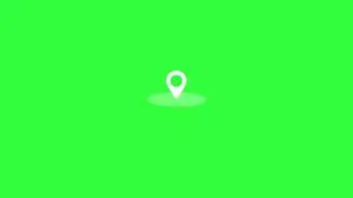 Location icon green screen animation1080p