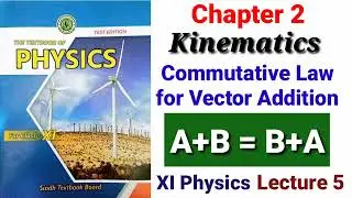 Commutative Law of Vector Addition (A+B = B+A) Lecture 5