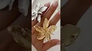 Flower Rings for Women Vintage Geometric Adjustable Finger Ring #viralvideo