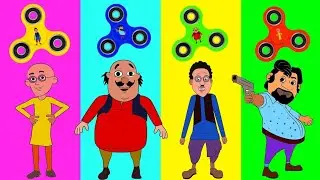 Bathing Colors Fun I Motu Patlu Gattu Battu Heads Horse I Colors for Children