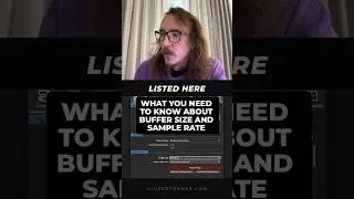 What You Need To Know About Buffer Size and Sample Rate