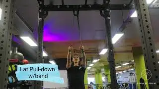 How to Do: Lat Pull-down w/ Band - Coach Josh Wood
