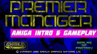 Amiga Premier Manager Intro & Gameplay | Retro Gaming