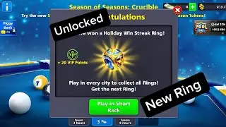 New Ring 💍 Unlocked || Easy Win || Epic game || 8 Ball Pool 