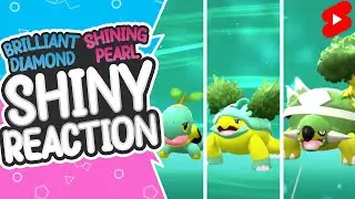 Shiny Turtwig Reaction + Evolutions! Pokemon Shining Pearl! #Shorts