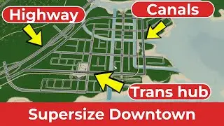 How to Plan out a Downtown Layout - Cities Skylines Airports.