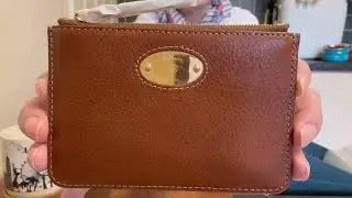 Unboxing Mulberry Small Zip Coin Pouch | Oak Legacy NVT Leather | Always Sophie