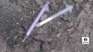 Discarded needles