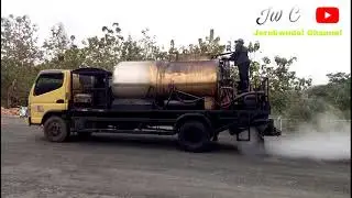 Truk Sprayer Aspal Cair PT. Aneka Dharma Persada#Proyek JJLS