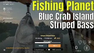 Fishing Planet | Blue Crab Island, Unique striped bass and black drum
