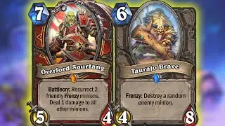 FRENZY Warrior Is Not A Meme Deck! OK? Added C'Thun For Extra Power! Barrens | Hearthstone