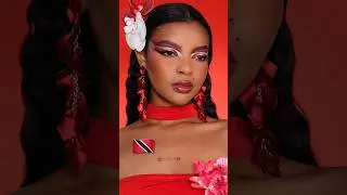 Which flag is NEXT??!! #makeup #makeuptransformation #trinidadandtobago #caribbean