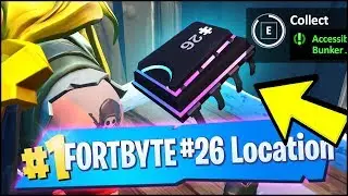 FORTBYTE 26 Location - ACCESSIBLE WITH THE BUNKER JONESY OUTFIT NEAR A SNOWY BUNKER (Fortnite)