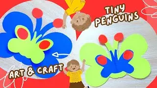 How to Make a Butterfly. Easy DIY Paper Art | Tiny Penguin&rsquo;s Craft Time