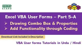 Excel VBA User Form: Combo Box Properties & Functionality in Excel | Combo box Customization