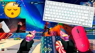 😴Ajazz AK820 ASMR😴 Free Ice Gameplay Satisfying Keyboard Blood Strike🏆
