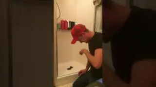 How to clean out the shower drain! FUNNY!