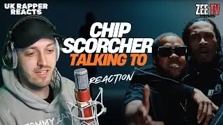 RAPPER REACTS to CHIP x SCORCHER - Talking To | UK GRIME REACTION | Zee TV