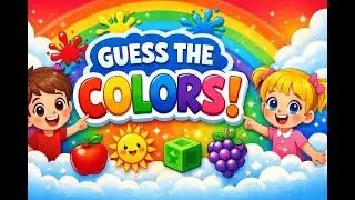 Guess the Colors for Kids 🌈  Learn Colors with Fun Objects  Preschool Learning Video