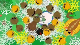 MOPE.IO GIANT SPIDER TRAP TROLLING!!! Rare Albino Whale in 99.99% Impossible Trap...
