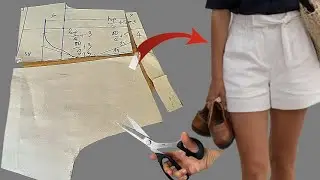 Hướng Dẫn Cắt May Quần Short Nữ Túi Xéo | Cắt May Quần Short Nữ Siêu Nhanh Và Siêu Dễ