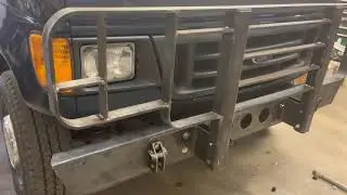 Heavy duty brush guard and bumper made for the Ford E350 van (Pt 1)