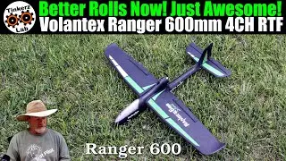 Better Rolls Now! Nearly Perfect! Volantex Ranger 600 4CH Gyro Beginner Plane RTF