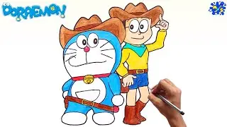 How to Draw Doraemon and Nobita Easy Step by Step || Doraemon Drawing
