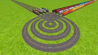 💝FOR TRAIN CROSSING BIGGEST ARUOND CIRCLE TRACK UTURN CURVE🪝BEANG DRIVE 